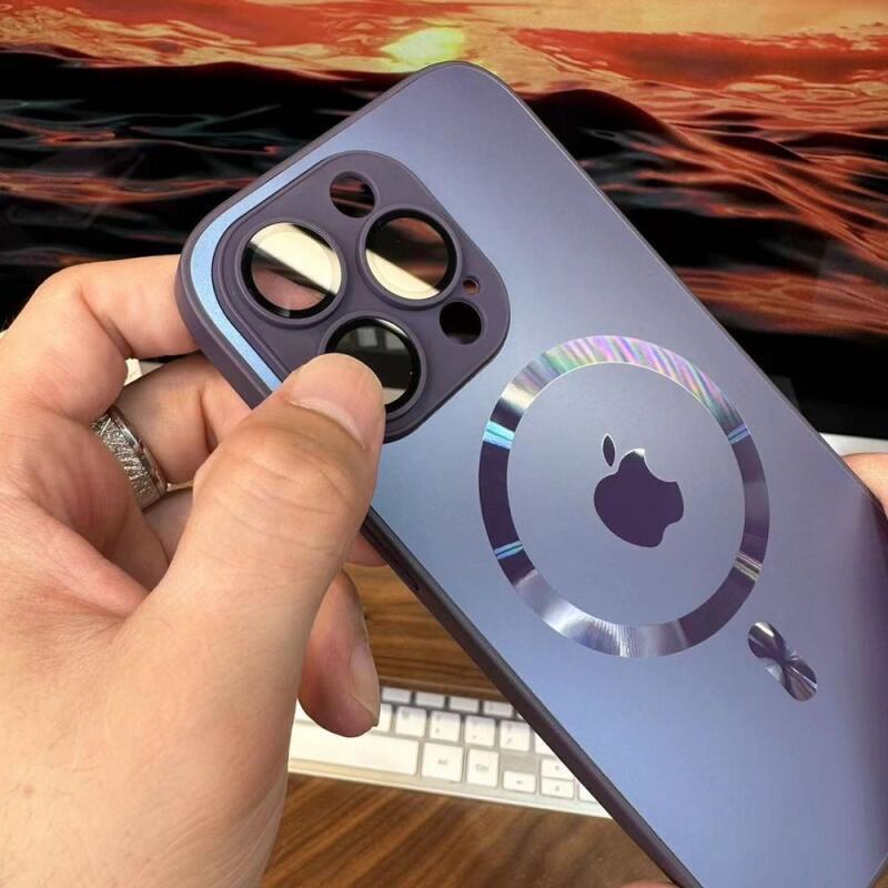 Para Magsafe Magnético De Carregamento Sem Fio AG Fosco Caso iPhone 16 15 14 13 12 11 Pro Max Câmera Protetora
