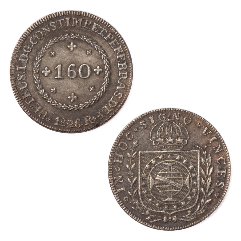 Moeda 160 Réis 1826 - R - 25,0mm - Cópia