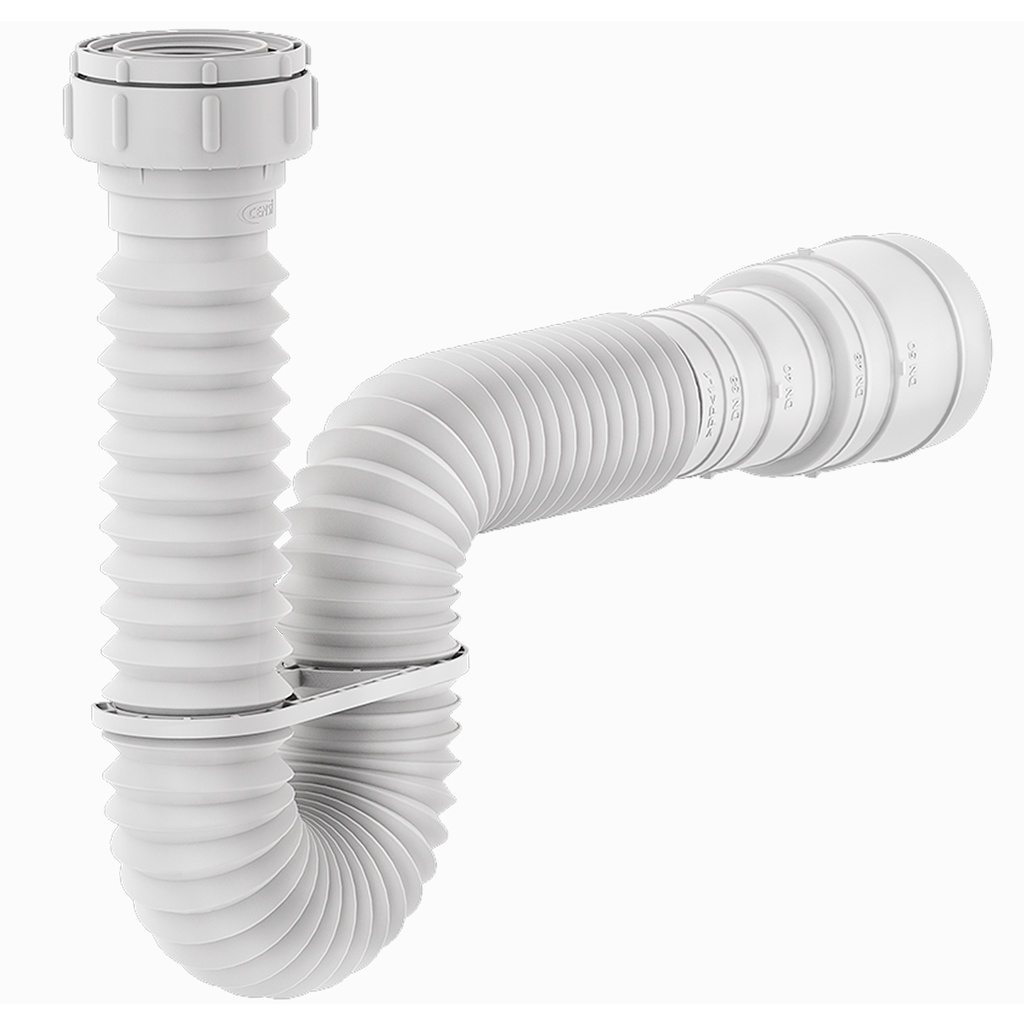Sifão Universal Extensível Branco 74 Cm Com Suporte Censi - Home & Living