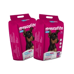 Kit 2 Tapetes Higiênicos Mascotito Slim 60x55cm C/60 Unidades