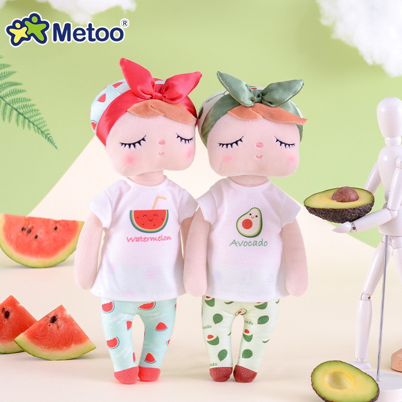 Boneca Metoo Angela de 13”, série de frutas, bonecas de pelúcia, brinquedos infantis, presentes de aniversário — imagem 2 de 2