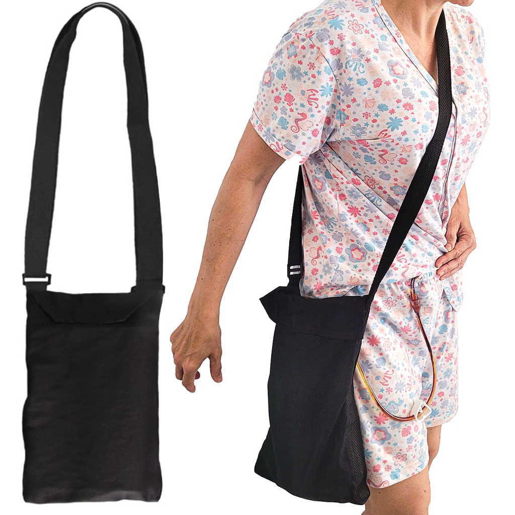 Bolsa Discreta Lateral Carregar Coletor Urina  Dreno Sonda Vesical Pós Cirurgias em Oferta na Shopee