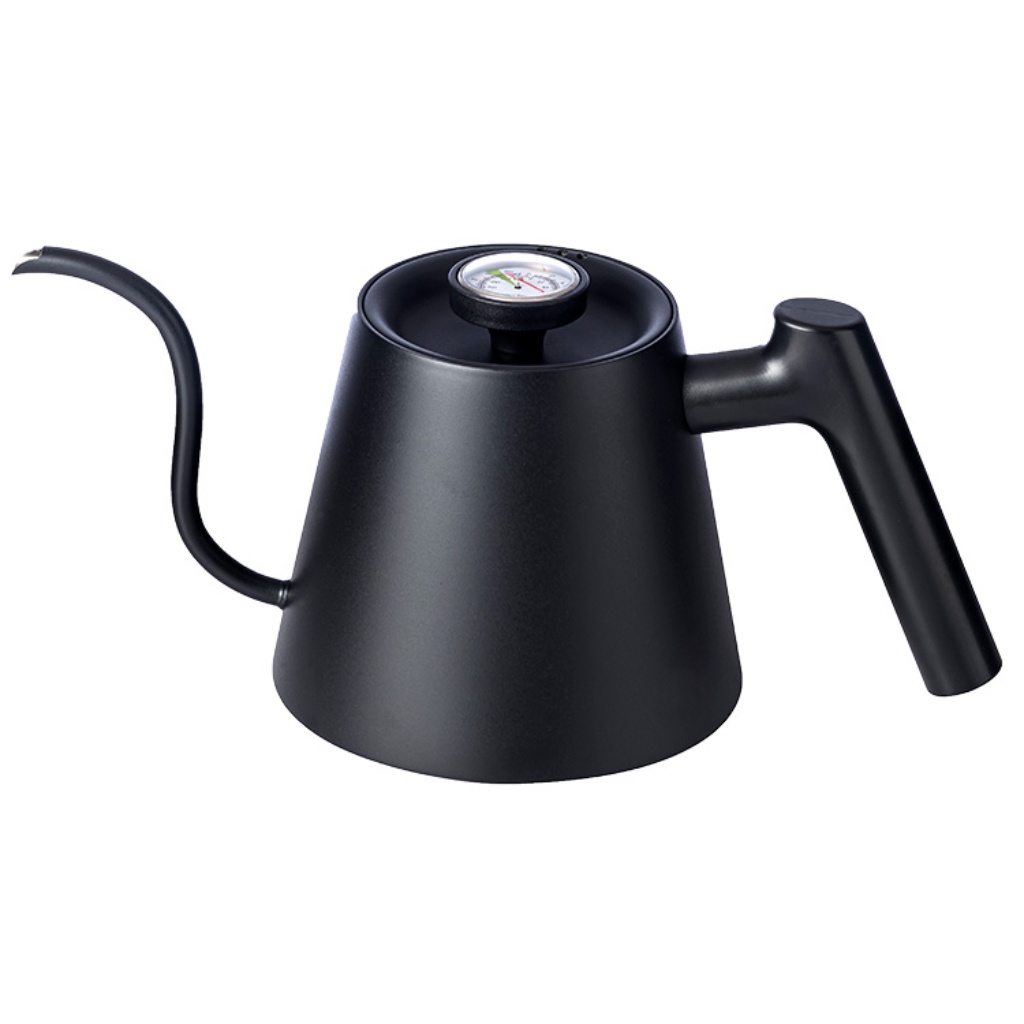 Chaleira Bico Fino Black com Termômetro 800ml Mimo Style Preta