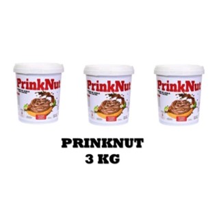 3 POTES DE CREME DE AVELÃ COM CACAU PrinkNut CREMOSO CADA POTE CO 1 KG
