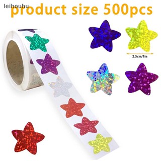 leiho 500PCS/Roll Adesivos Estrela Coloridos Para Crianças Recompensa Horaphic Professores Pais Bricolage Craft