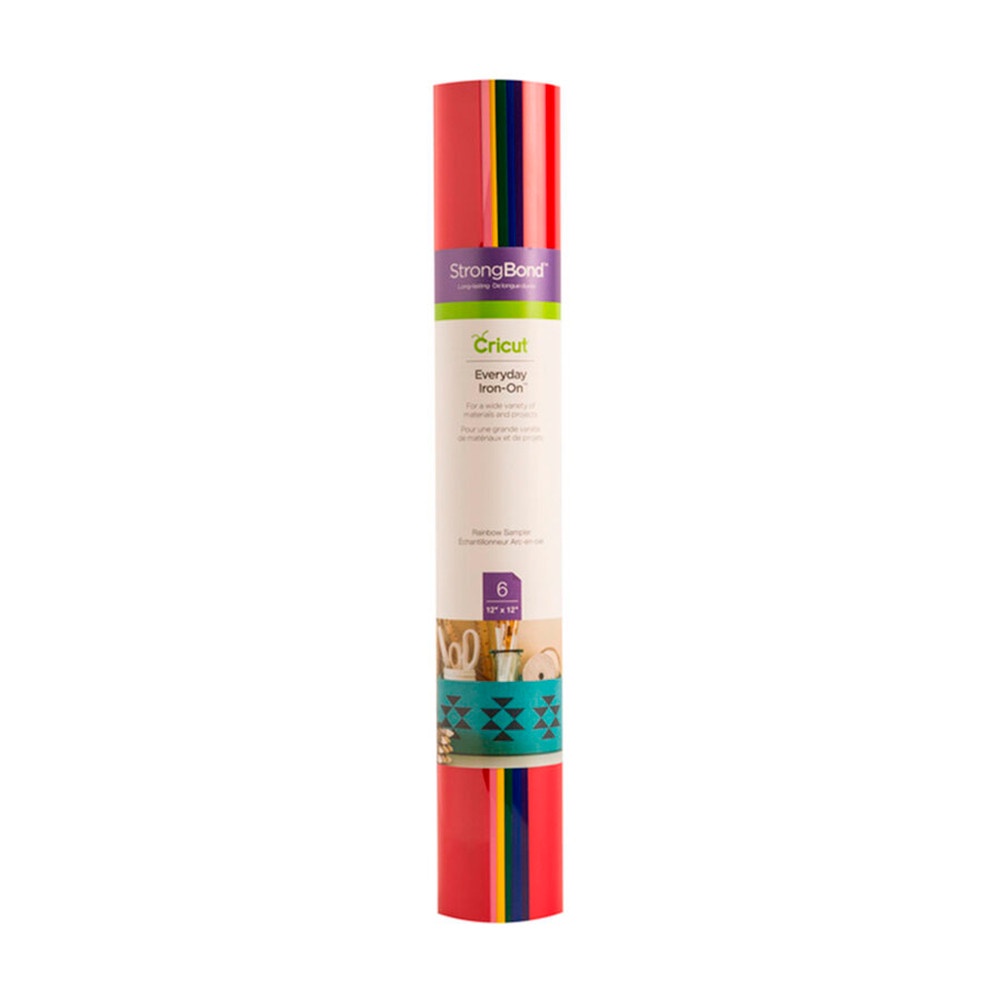 Transfer Termocolante Cricut 6 folhas Arco-íris 30x30cm - Stationery