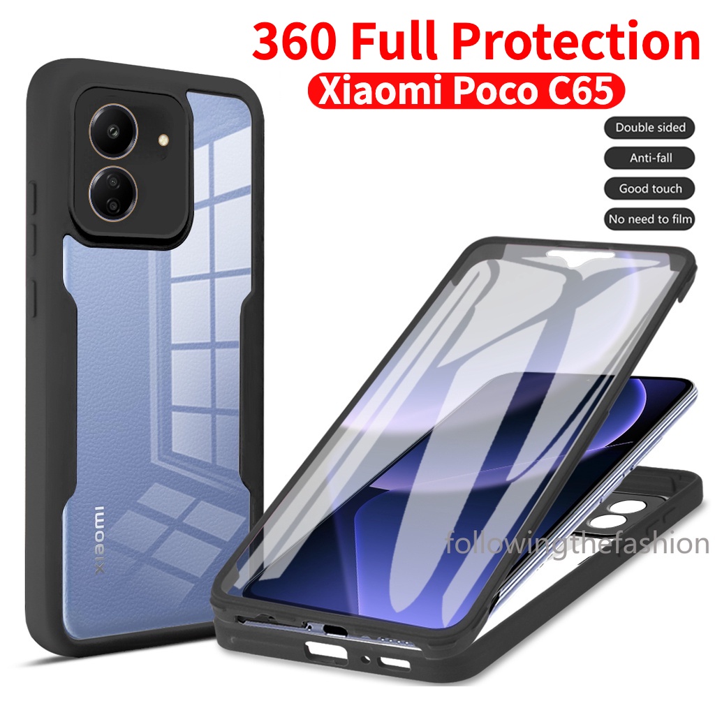 Para Xiaomi Poco C65 4G 2023 Mi C74 4G 5G 2025 Caso De Telefone 360 ° Acrílico Dupla Face Protetor Completo Com Proteção