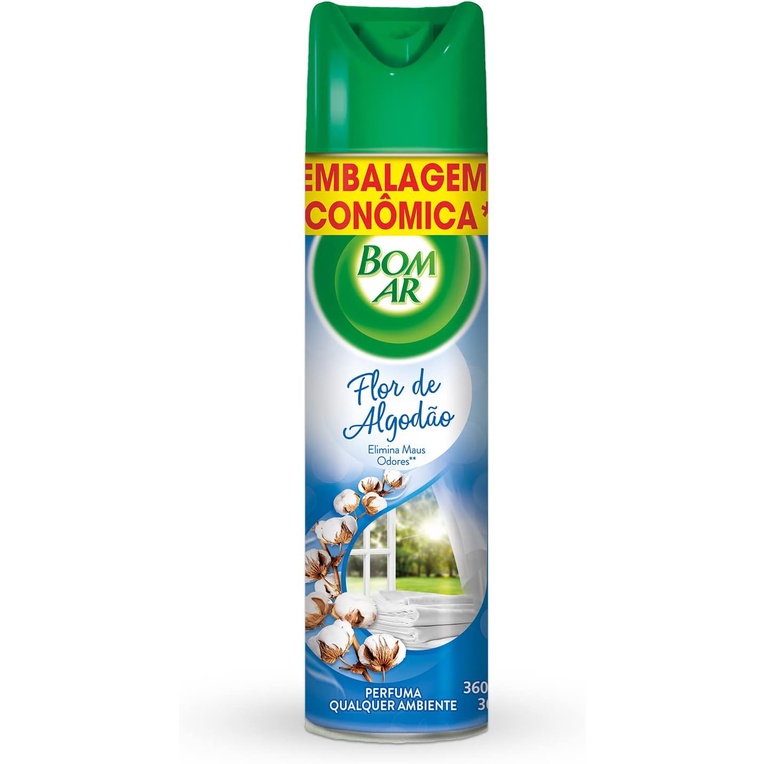 Bom Ar Aromatizador Spray Flor de Algodão 360ml (unid.)