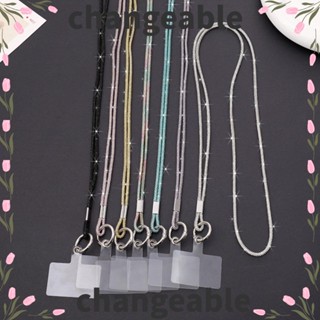 Cordão De Telefone Rhinestone Mudável , Bling Brilhante Corda Anti-Perda , Cintas De Corrente Fashion Crystal Acessórios