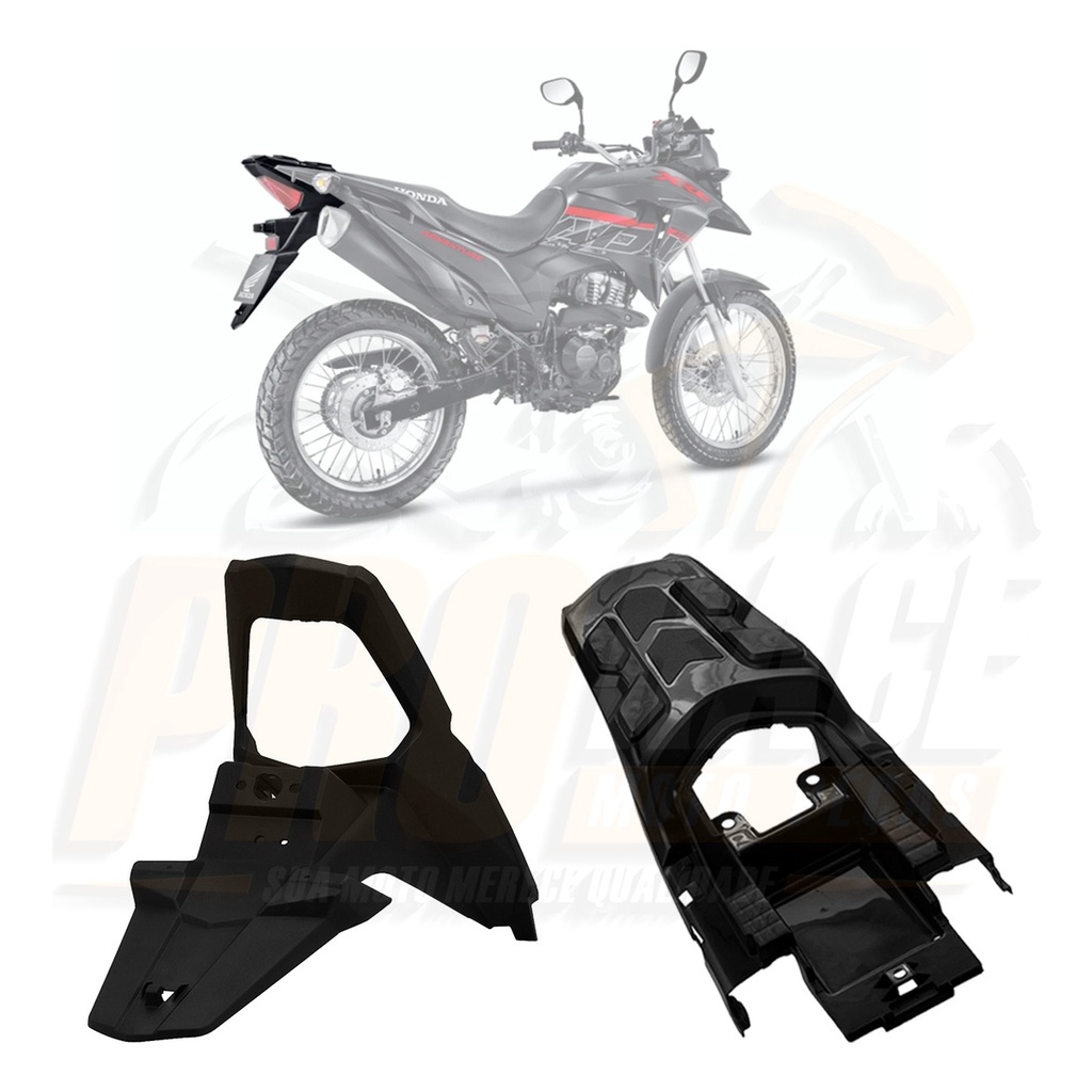 Paralama Traseiro Suporte De Placa E Rabeta Carenagem Moto Honda Xre 190 2016 2017 2018 2019 2020 2021