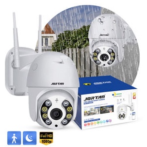 Câmera Segurança 360 Wifi Ip Full Hd 1080p Sem Fio Visão Noturna Colorida Jortan Detecção Movimento Rosca Bocal E27 PTZ Bivolt