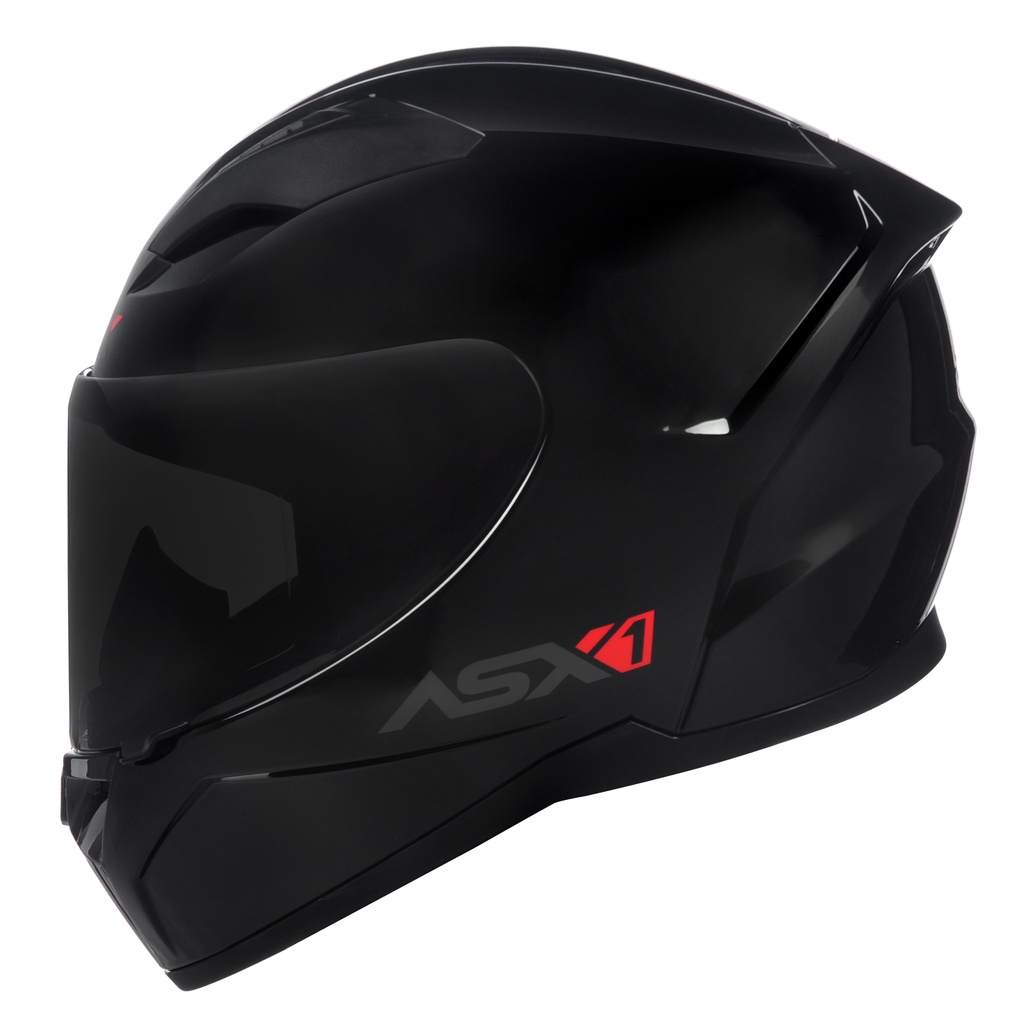 Capacete ASX City Solid Preto Brilhante