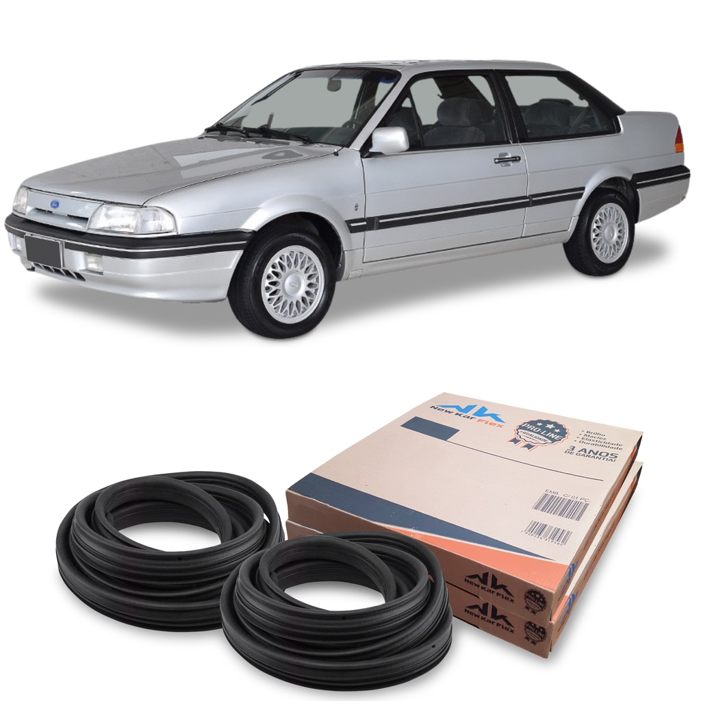 Kit Borracha Guarnição 2 Portas New Kar Ford Versailles