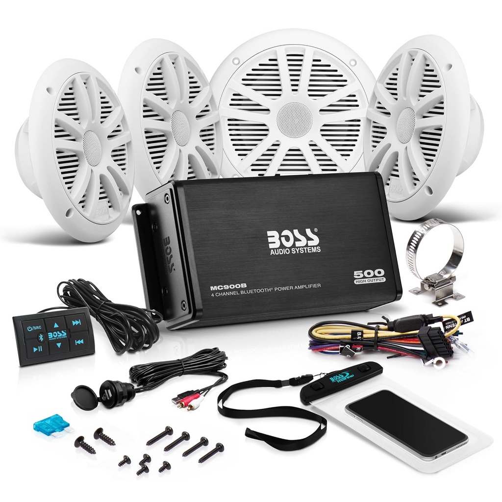 Som Marinizado Boss Bluetooth Mp3  ASK904B.64 Lancha