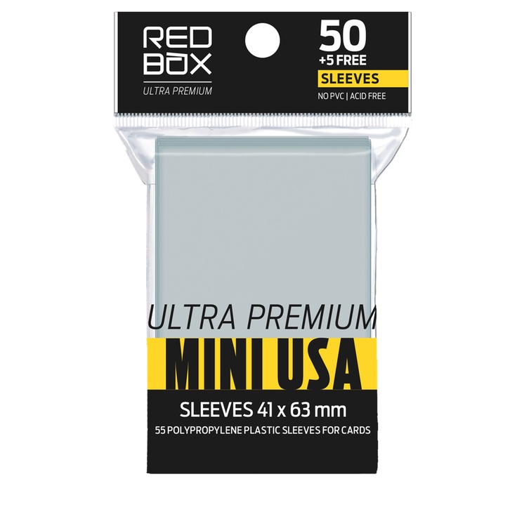 Sleeve Redbox Ultra Premium Mini USA 41 x 63 mm - 50 unidades