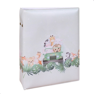 Álbum Fotográfico 160 Fotos 15x21 SAFARI JIPE Bebê Infantil Animais Zoo Newborn em Oferta na Shopee