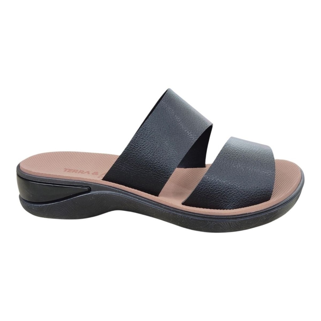 Tamanco Chinelo Slide Anabela Terra E Agua 485505 Confortavel