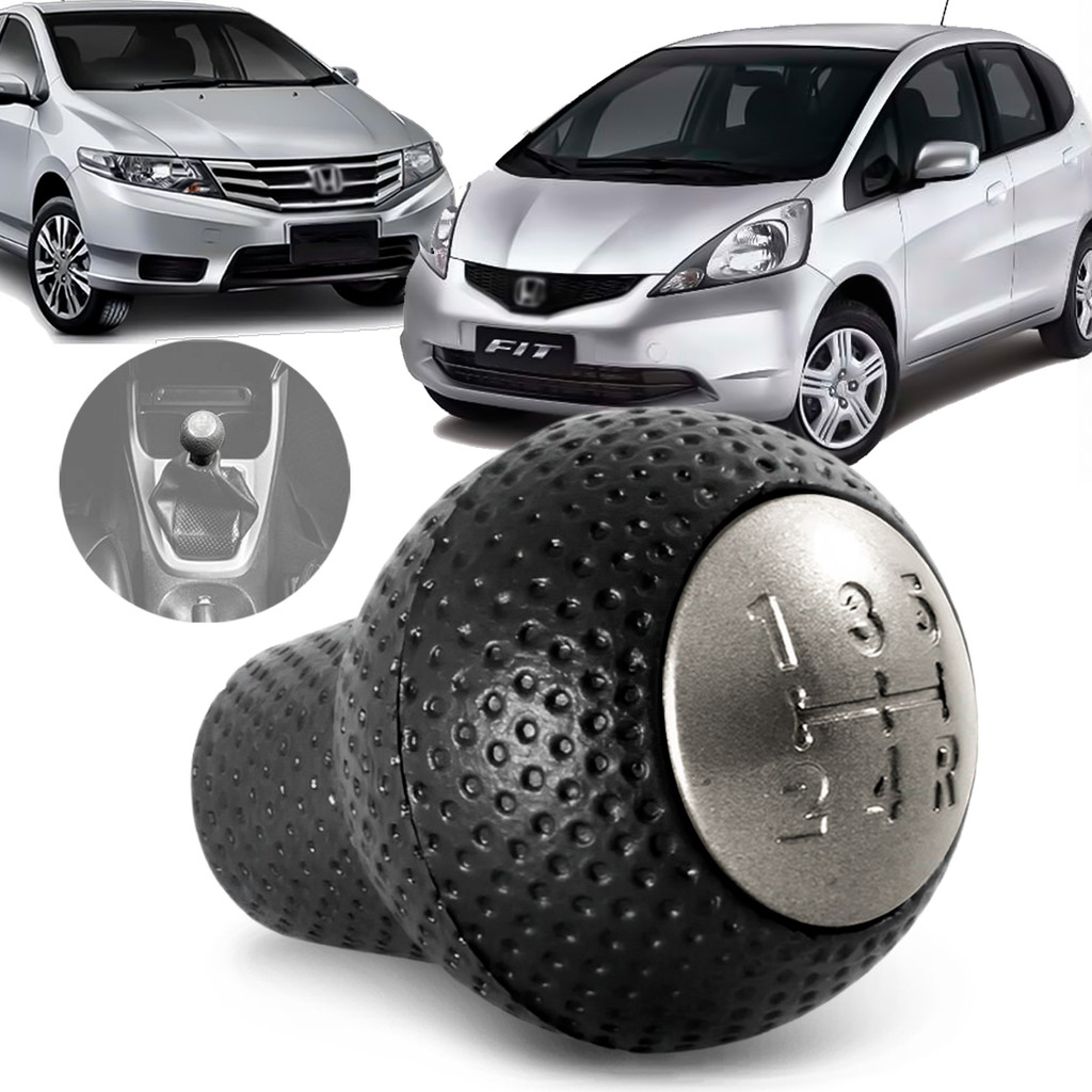 Bola Manopla De Câmbio Honda City Fit Ex Lx 2003/11 12 13 14