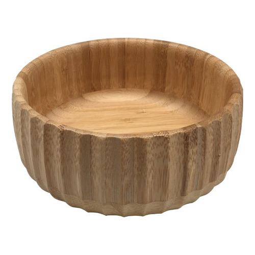 Tigela Bowl Cumbuca Pote Canelado Bambu 15cm Antibactericida Ecológico