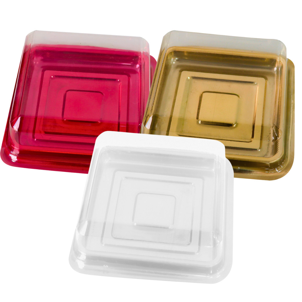 10 Caixas Embalagem Pão De Mel Quadrado Bombom Mini Bolo Tampa Alta Lembrancinha BWB