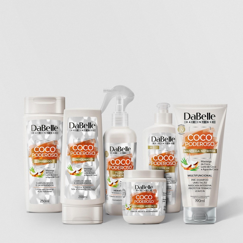 Kit DaBelle Hair Intense Coco Poderoso Full 400g  (6 produtos) - Beauty