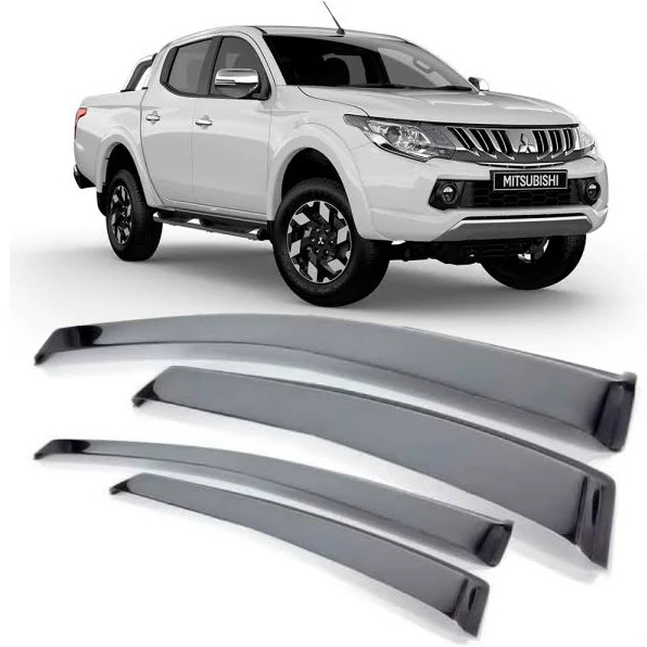 CALHA DE CHUVA DEFLETOR MITSUBISHI L200 TRITON SPORT 4P 2016 a 2023