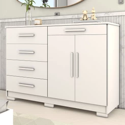 Cômoda Tailândia 2 Portas 5 Gavetas