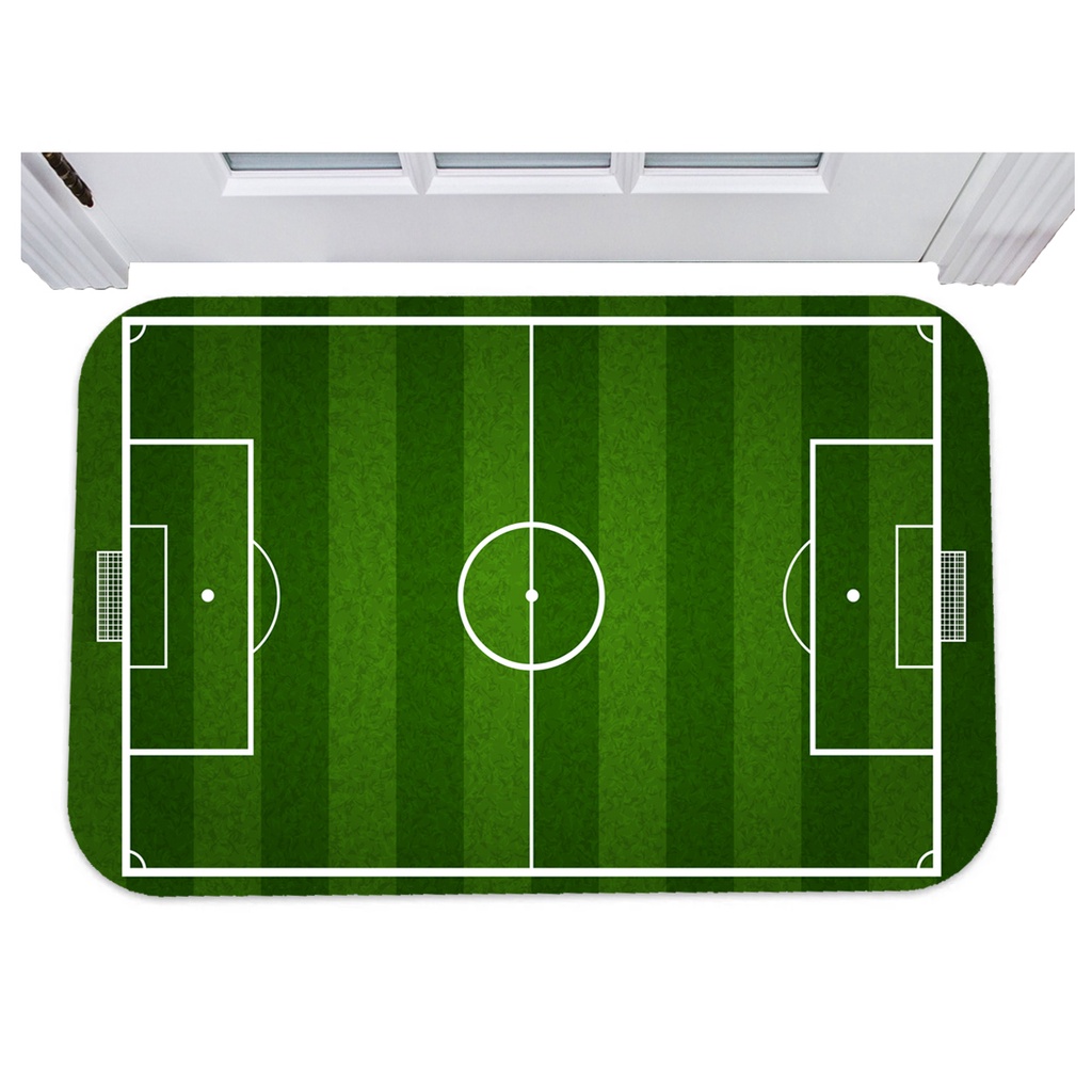 Capacho campo de futebol tapete para porta 40x60