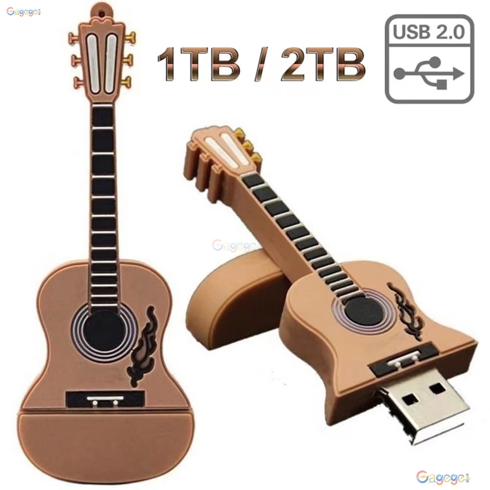 Pendrive 128GB 1TB 2TB Encaixa Em Computadores Unidade Modelo Guitarra 1GB 8GB 16GB 32GB 64GB USB em Oferta na Shopee