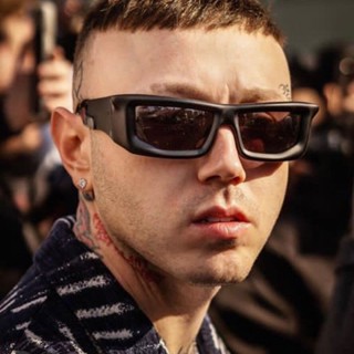 Novo Estilo de Óculos de Sol Hip-Hop Y2K exclusivo Óculos de Sol Femininos Retro Cool Male Driving Black Gray Sunshade Óculos de Sol Outdoor Popular UV400