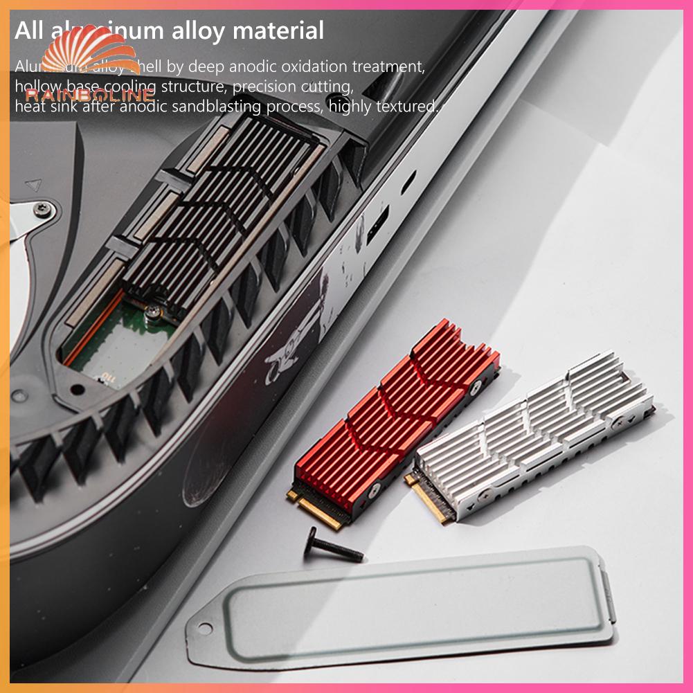 M . 2 2280 Radiador SSD De Dissipador De Calor NVME NGFF Alumínio Com Almofada Térmica De Silicone Para Console De Jogos PS5