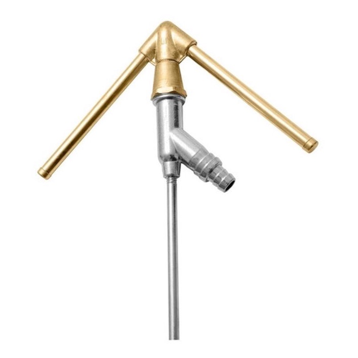 Irrigador Giratório 6 Jatos Para Horta Jardim Em Aço Zamak Fico em Oferta na Shopee