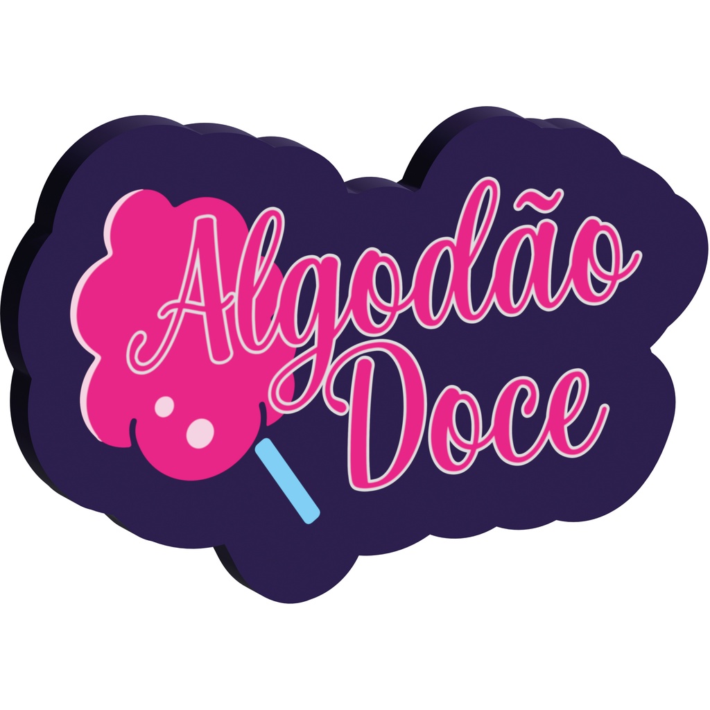 Letreiro Luminoso Decoração Algodão Doce em Oferta na Shopee