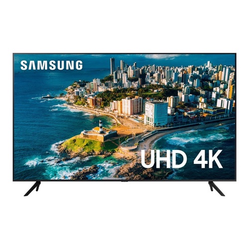 Smart Tv 43'' Crystal Uhd 4k 43cu7700 Preta Samsung Bivolt