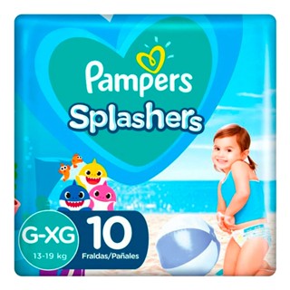 Fralda Descartável Pampers Splashers Piscina G/XG 10 Unidades