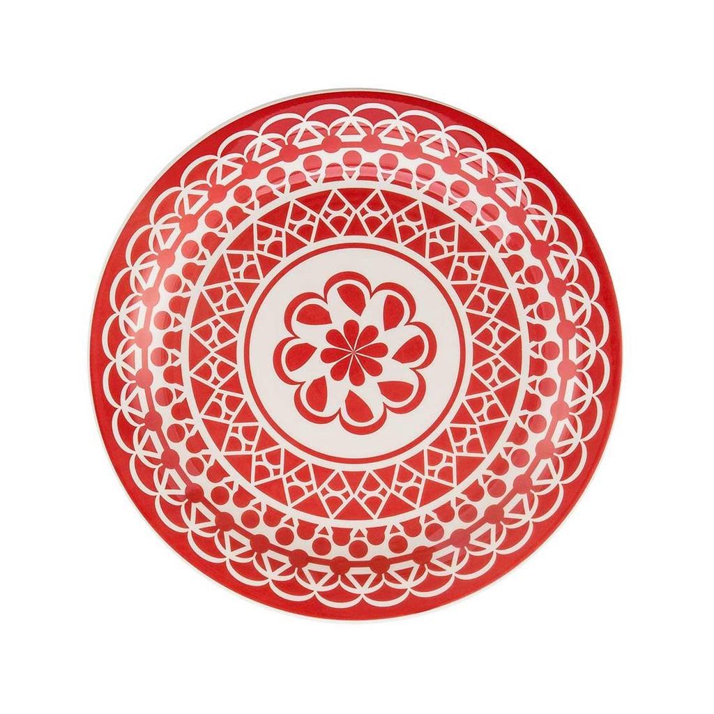 Prato Raso 26 Cm Oxford Floreal Renda em Oferta na Shopee
