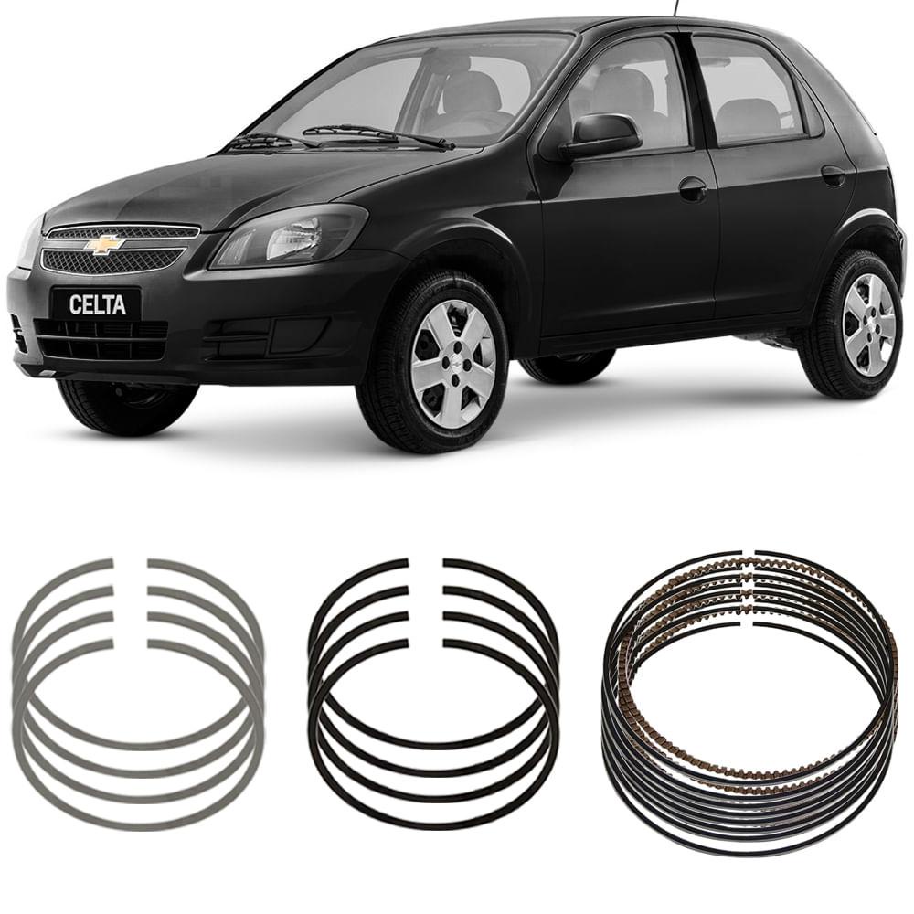 Jogo Anel Segmento STD Celta Corsa Prisma 1.0 8V 2005 a 2016 Metal Leve STA8476 em Oferta na Shopee