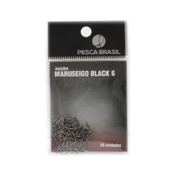 Anzol Maruseigo Black 6 50 Uidades - Pesca Brasil