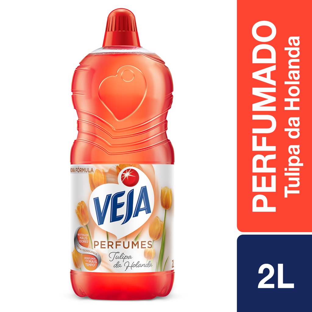 Limpador Perfumado Tulipa Da Holanda Veja Perfumes Frasco 2L - Home & Living