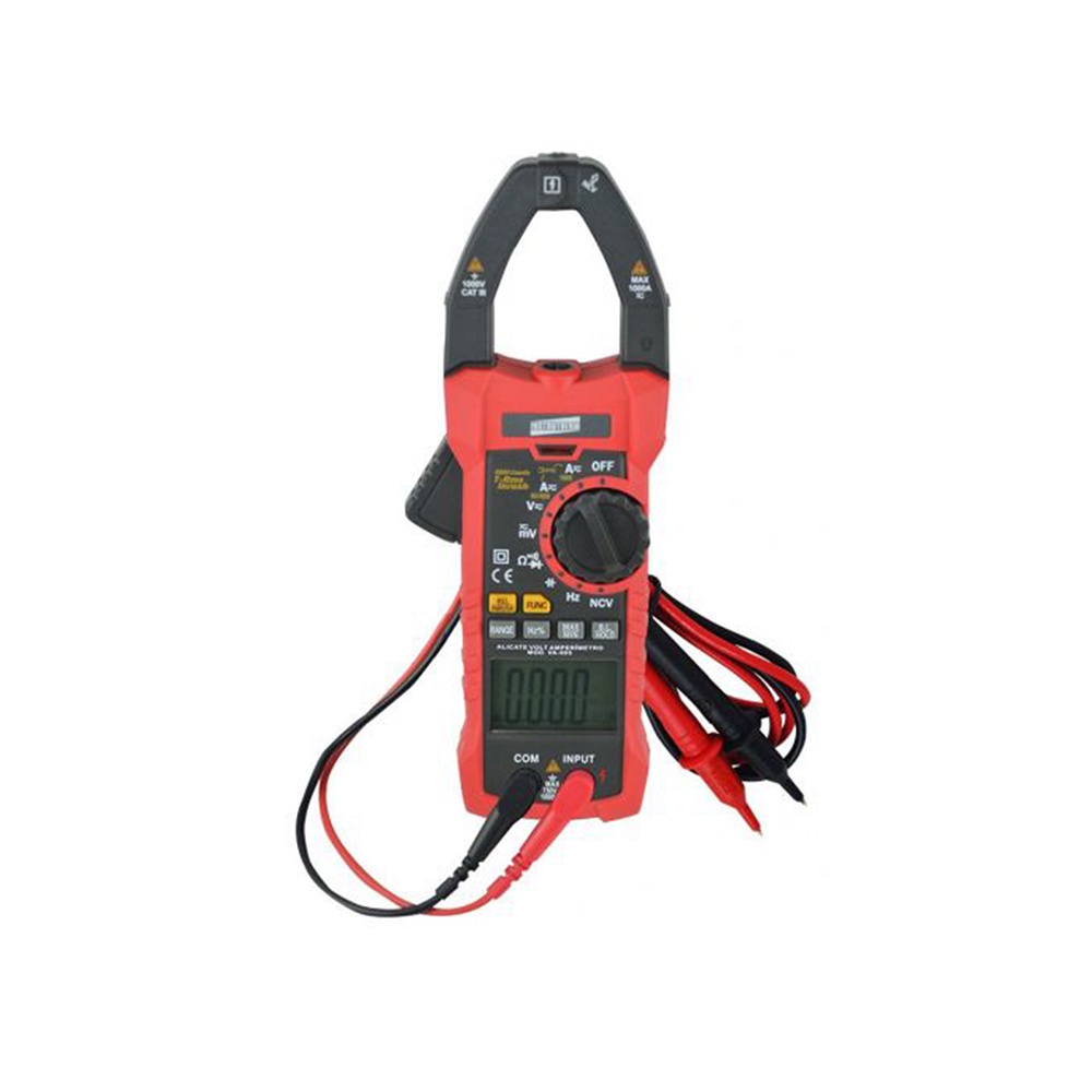 Kit Alicate Volt Amperímetro Digital Continuidade Diodo Rms Va-905 Detector Tensão Tv-600 Portátil