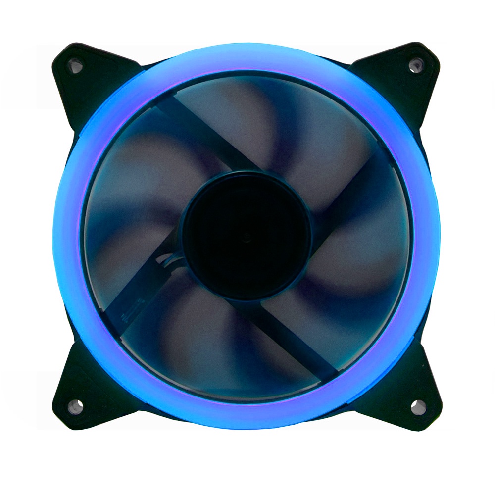 Cooler Fan Led 120mm Azul K-Mex Ventoinha Para Gabinete Pc Gamer