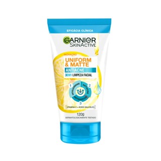 Gel De Limpeza Facial 3 em 1 Garnier Uniform & Matte Antiacne 120g