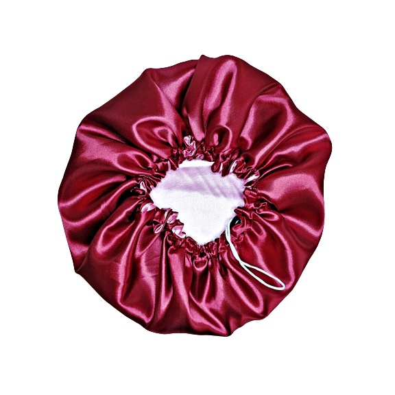 Touca De Cetim (GRANDE) 60cm Dupla Face Anti Frizz Com Regulagem Cabelo Volumoso Cacheado, Liso ou Ondulado G em Oferta na Shopee