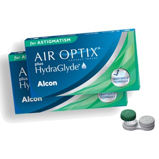 Lente De Contato Air Optix Hydraglyde Astig Tórica 2 Caixas