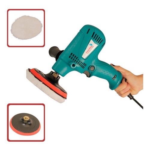 Politriz Automotiva 700W 125mm 4000RPM Velocidade Ajustável Com Boina e Punho 127/220V Importway