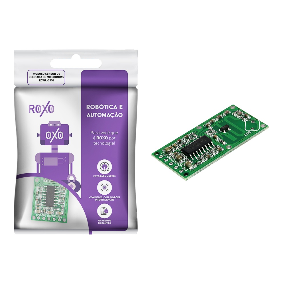 Sensor Movimento Microondas Rcwl-0516 - RoXo