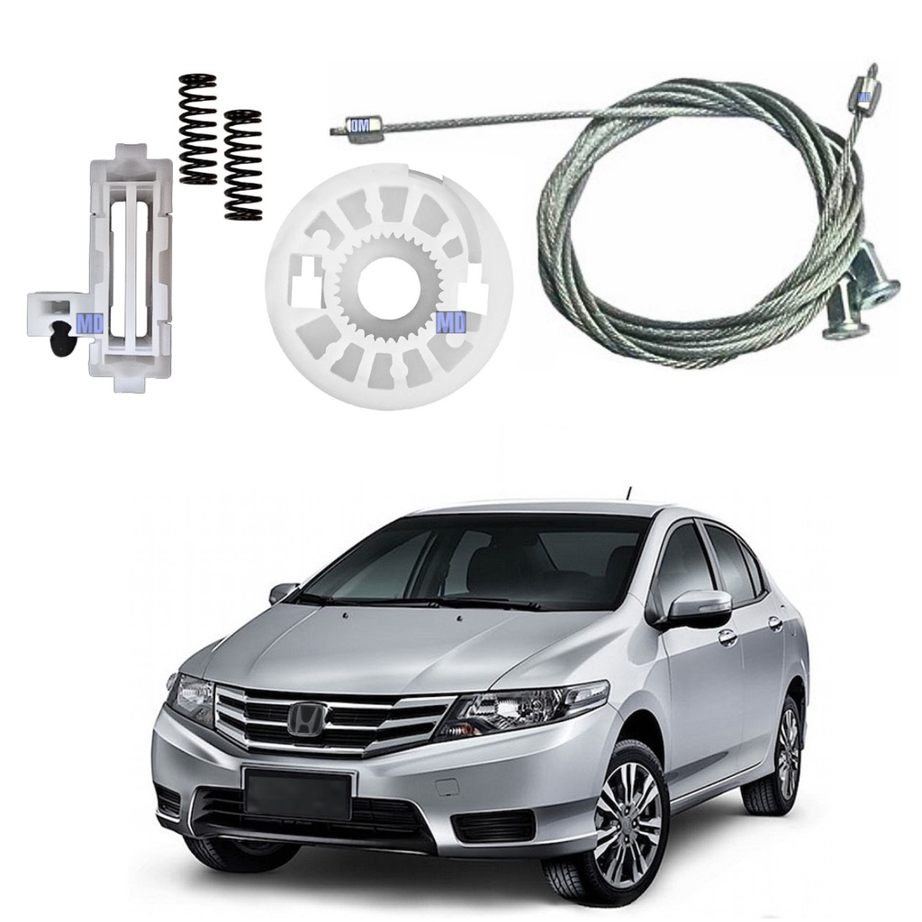 Kit Reparo Cabo Da Maquina Vidro Eletrico Honda City Porta Dianteira Esquerdo