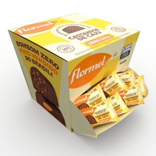 Bombom Recheado com Castanha de Caju, Zero Açúcar Flormel- 216g em Oferta na Shopee