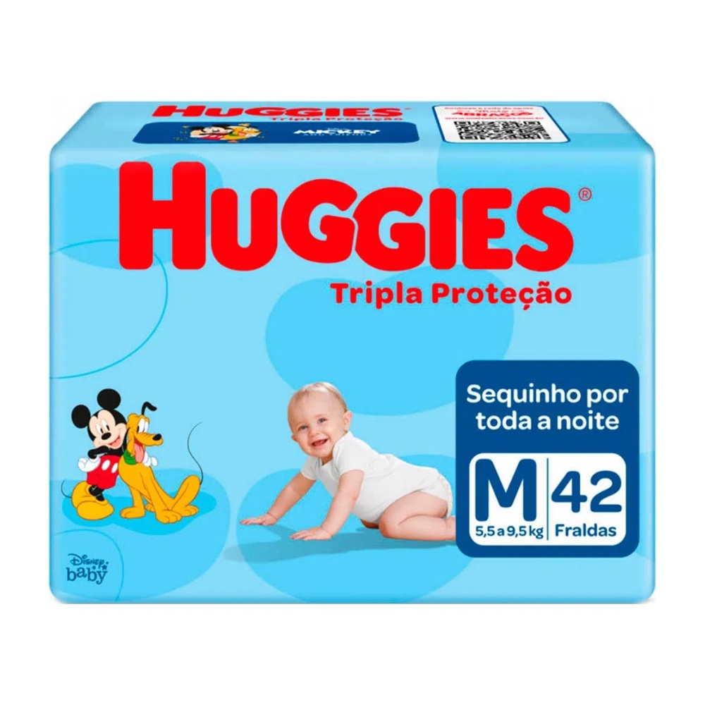 Fralda Huggies Tripla Proteção M 42 Unidades Fralda Huggies Tripla Proteção M 42 Unidades