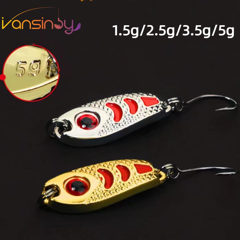 1pcs Iscas De Pesca Giratórias Wobbler Spinner Mini Colheres De Sopa Artificial Bass Hard Sequin Metal Anzol De Aço